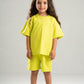 LIME GREEN LITTLE ONES SUMMER MELTON BOX-TEE