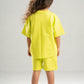 LIME GREEN LITTLE ONES SUMMER MELTON BOX-TEE