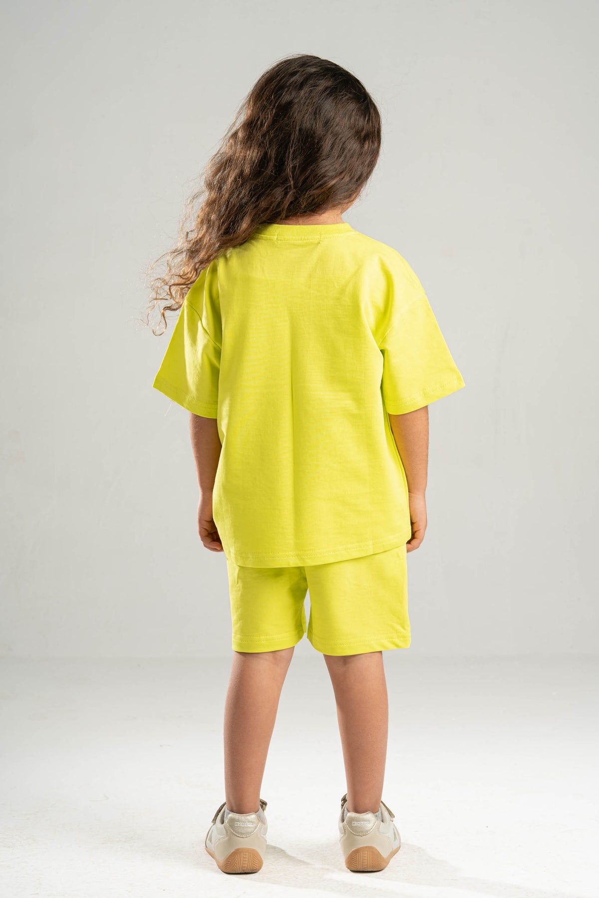 LIME GREEN LITTLE ONES SUMMER MELTON SHORT