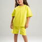 LIME GREEN LITTLE ONES SUMMER MELTON SHORT