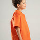 ORANGE LITTLE ONES SUMMER MELTON BOX-TEE