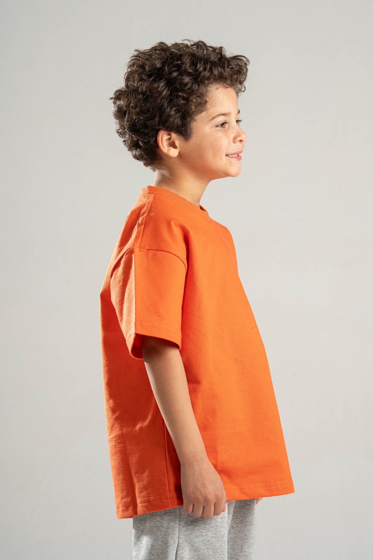 ORANGE LITTLE ONES SUMMER MELTON BOX-TEE