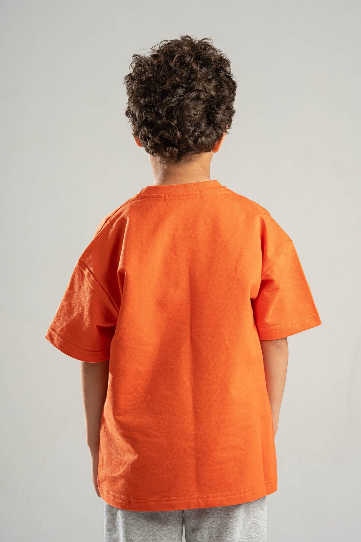ORANGE LITTLE ONES SUMMER MELTON BOX-TEE
