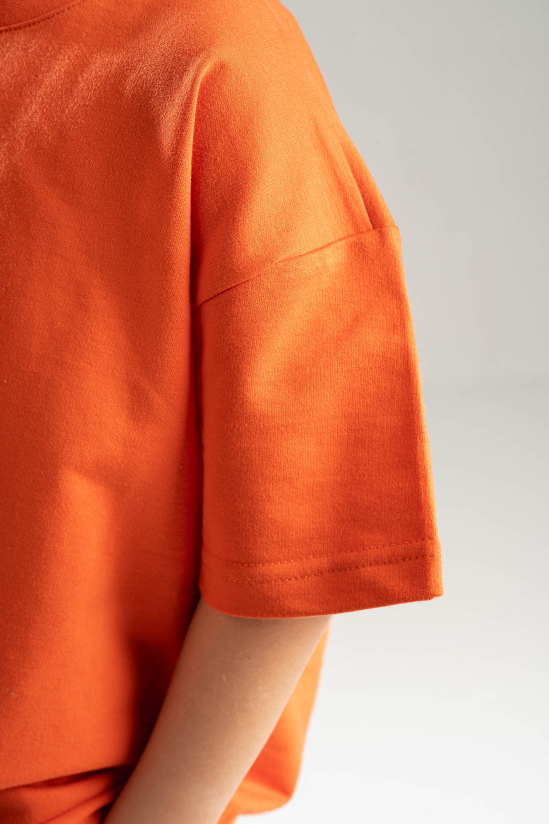 ORANGE LITTLE ONES SUMMER MELTON BOX-TEE
