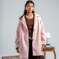 WOMEN PINK WOOL COAT