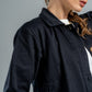 BLACK BUTTON-DOWN GABARDINE JACKET