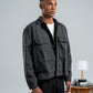 MEN GREY WOOL SHORT COAT