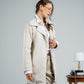 WOMEN LIGHT BEIGE WOOL COAT