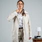 WOMEN LIGHT BEIGE WOOL COAT