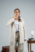 WOMEN LIGHT BEIGE WOOL COAT