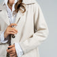 WOMEN LIGHT BEIGE WOOL COAT