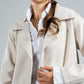 WOMEN LIGHT BEIGE WOOL COAT