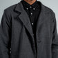 MEN GREY WOOL COAT