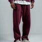 BURGUNDY RELAX FIT SWEATPANTS