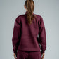 QUARTER-ZIP BURGUNDY SWEATSHIRT