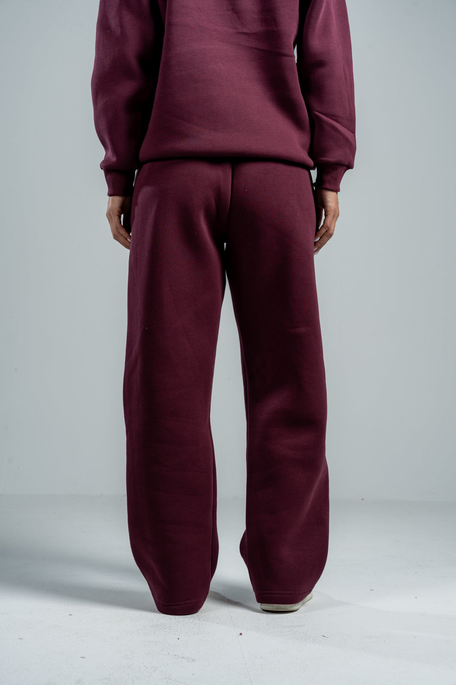 BURGUNDY RELAX FIT SWEATPANTS