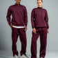 QUARTER-ZIP BURGUNDY SWEATSHIRT