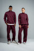 QUARTER-ZIP BURGUNDY SWEATSHIRT