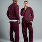 BURGUNDY RELAX FIT SWEATPANTS
