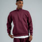 QUARTER-ZIP BURGUNDY SWEATSHIRT