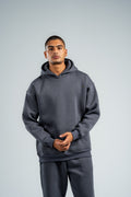 CHARCOAL GREY OVER-SIZE HOODIE