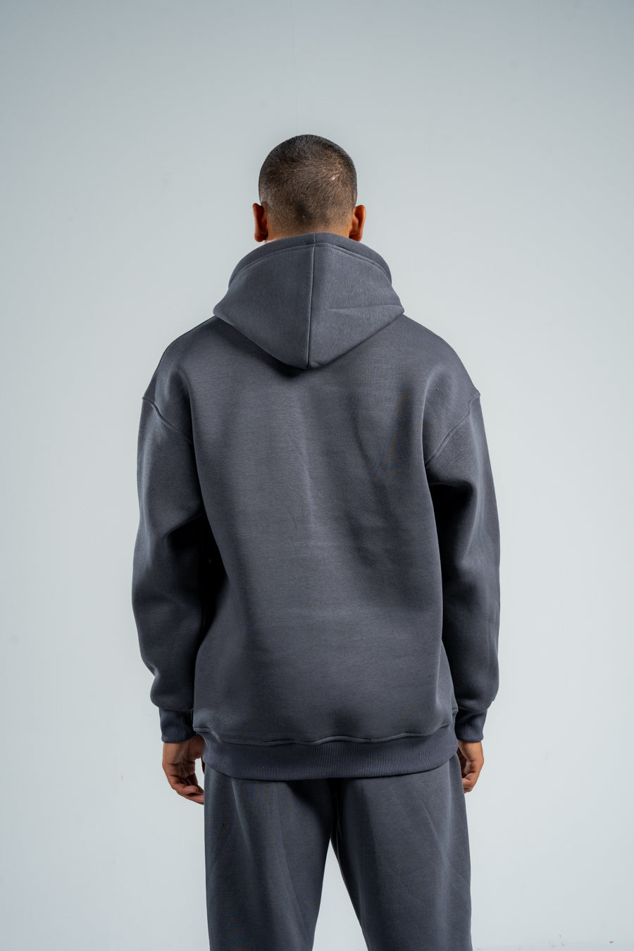CHARCOAL GREY OVER-SIZE HOODIE
