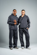 CHARCOAL GREY OVER-SIZE HOODIE