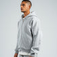 ASH GREY ESSENTIAL ZIP UP HOODIE