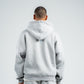 ASH GREY ESSENTIAL ZIP UP HOODIE