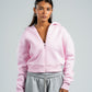 PINK CROPPED FULL ZIPPER