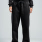 BLACK RELAX FIT SWEATPANTS