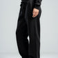 BLACK RELAX FIT SWEATPANTS