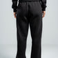 BLACK RELAX FIT SWEATPANTS