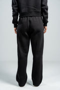 BLACK RELAX FIT SWEATPANTS