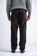 RUST BROWN STRAIGHT LEG DENIM PANTS