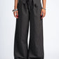 BLACK PINSTRIPE TIE PANTS