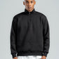 QUARTER-ZIP BLACK SWEATSHIRT