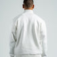 QUARTER-ZIP WHITE SWEATSHIRT