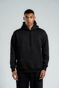 BLACK OVER-SIZED HOODIE