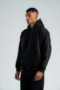 BLACK OVER-SIZED HOODIE