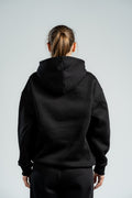 BLACK OVER-SIZED HOODIE