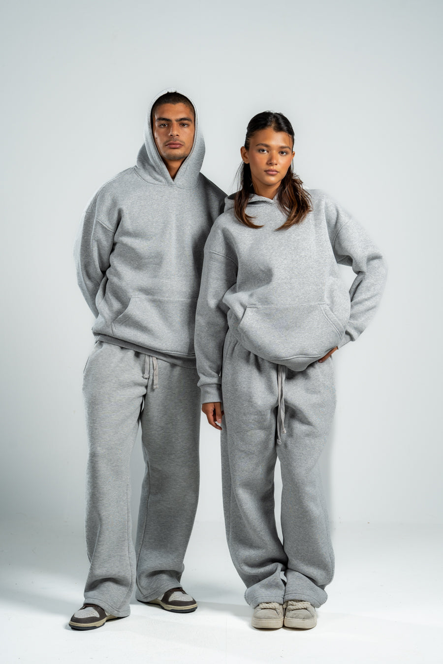 ASH GREY OVER-SIZED HOODIE