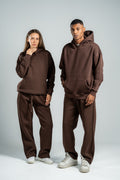 DARK BROWN OVER-SIZED HOODIE
