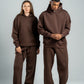 DARK BROWN RELAX FIT SWEATPANTS