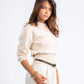 CREAMY SNATCHED WAIST PULLOVER