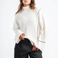 OFF WHITE CONTOUR KNIT SWEATER