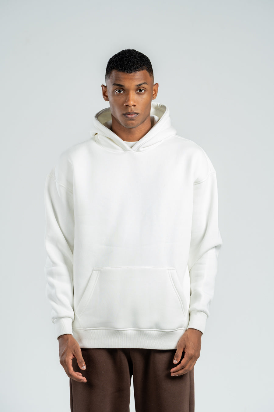 OFF-WHITE OVER-SIZED HOODIE