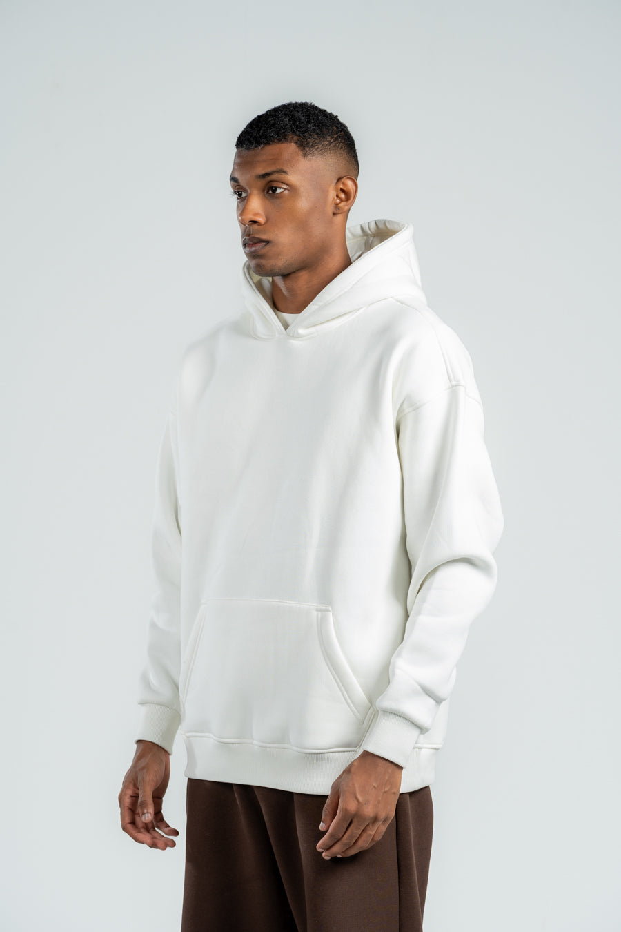 OFF-WHITE OVER-SIZED HOODIE