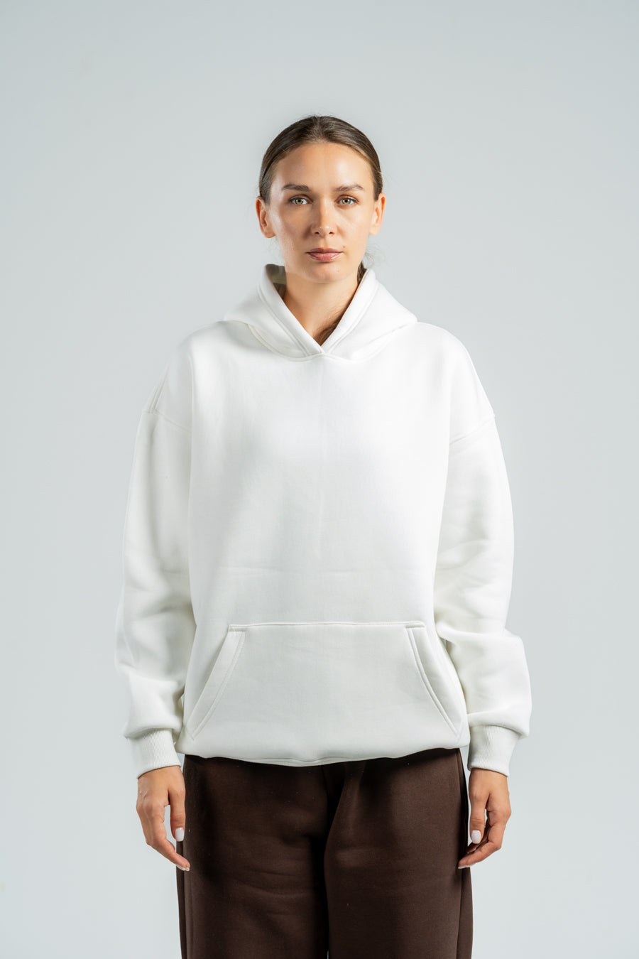 OFF-WHITE OVER-SIZED HOODIE