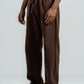 DARK BROWN RELAX FIT SWEATPANTS